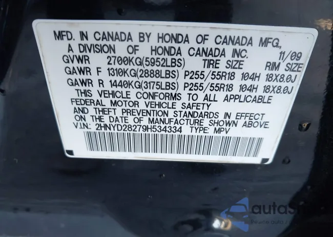 2HNYD28279H534334: 44207622