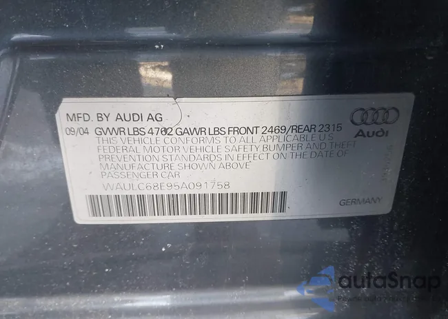 WAULC68E95A091758: 44207656