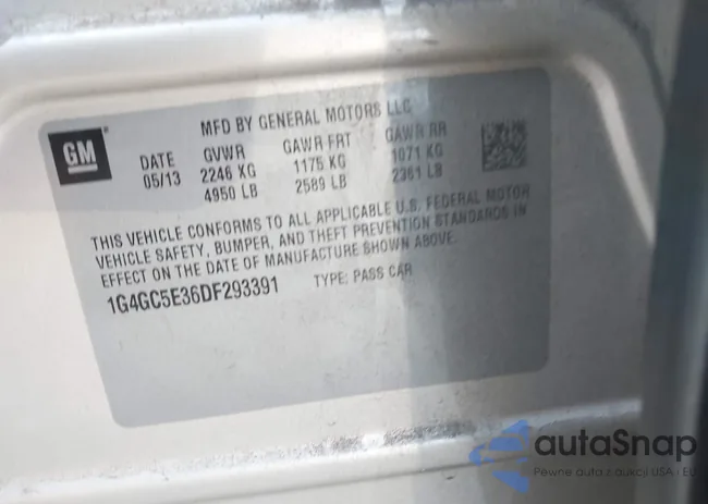 1G4GC5E36DF293391: 44207696