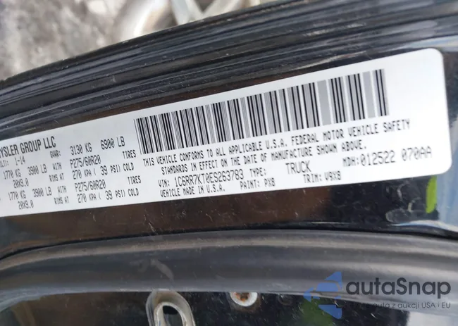 1C6RR7KT0ES263783: 44207898