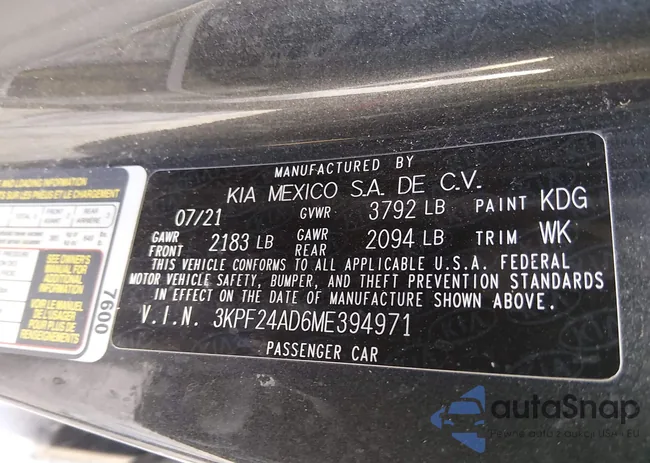 3KPF24AD6ME394971: 44207921