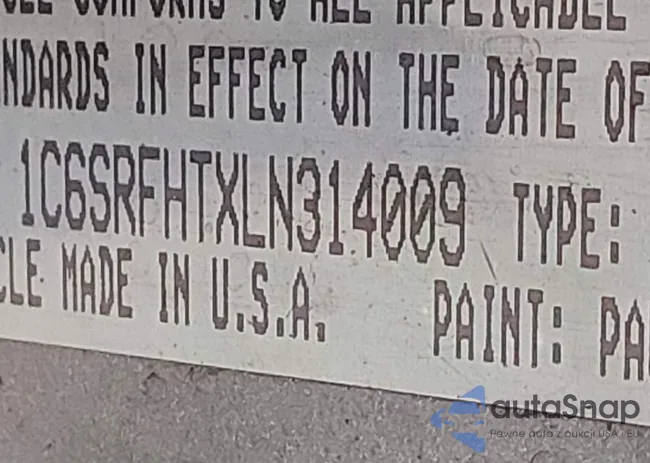 1C6SRFHTXLN314009: 44207981