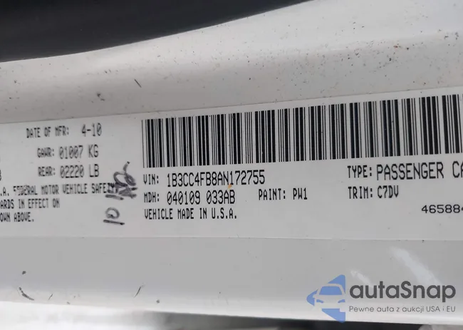 1B3CC4FB8AN172755: 44206988