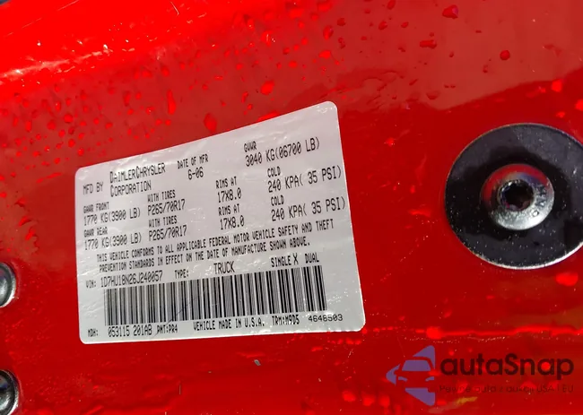 1D7HU18N26J240057: 44207048