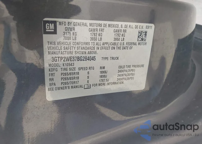 3GTP2WE37BG284045: 44207067