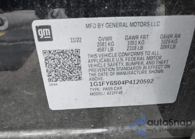 1G1FY6S04P4120592: 44207102