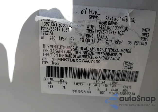 1FMHK7B8XCGA07439: 44207106