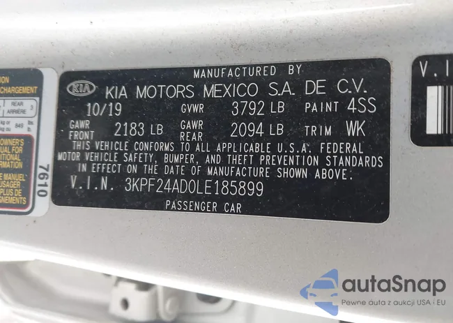 3KPF24AD0LE185899: 44207257