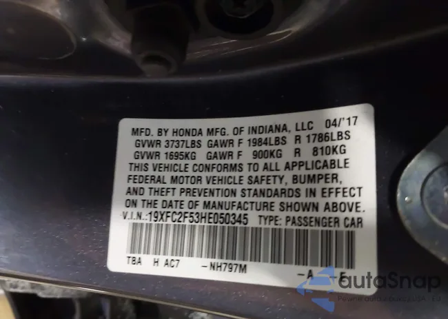 19XFC2F53HE050345: 44207277