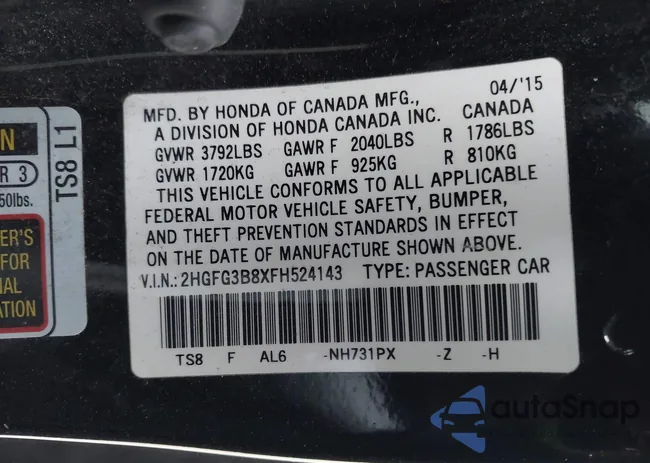 2HGFG3B8XFH524143: 44207362