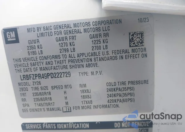 LRBFZPR49PD222729: 44208384