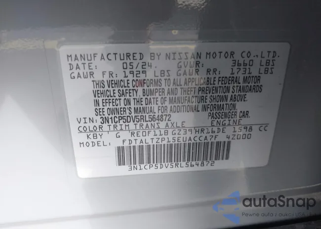 3N1CP5DV5RL564872: 44208401