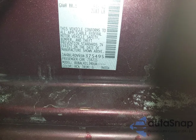 1N4BL4DV6SN375495: 44208464