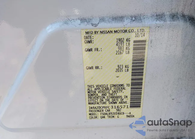 1N4AZ0CPXFC316571: 44208485