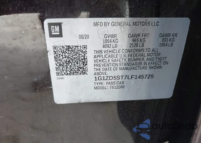 1G1ZD5ST7LF145725: 44208660