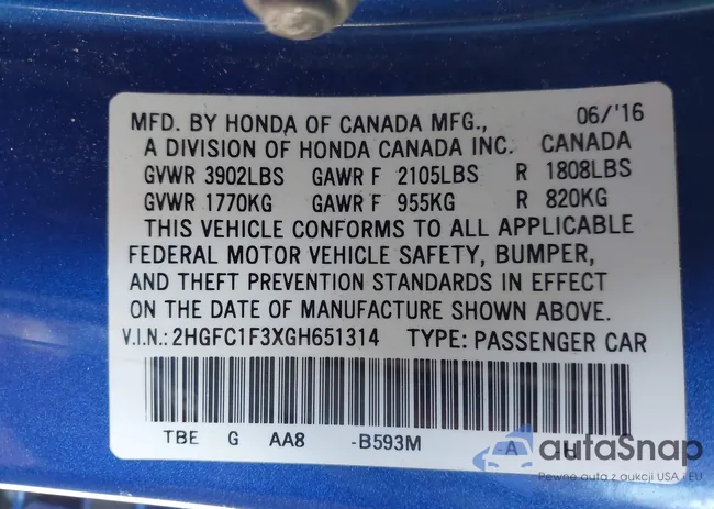 2HGFC1F3XGH651314: 44208676