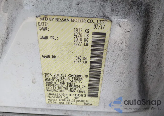 1N4AL3AP9HC470083: 44208769