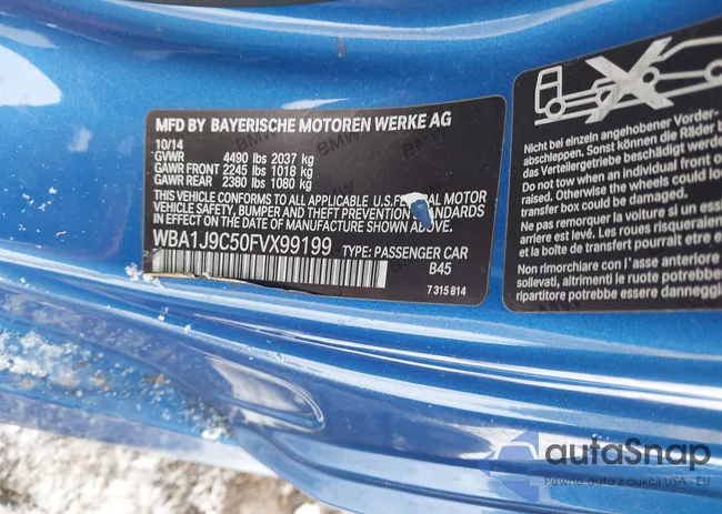 WBA1J9C50FVX99199: 44208799