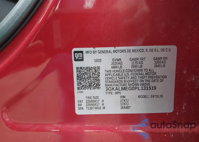 3GKALMEG0PL131519: 44207999