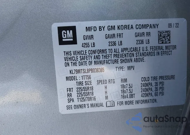 KL79MTSL8PB038365: 44208058