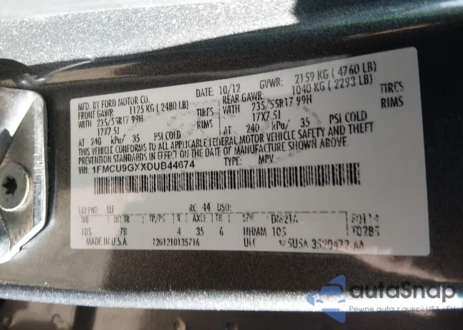 1FMCU9GXXDUB44674: 44208254