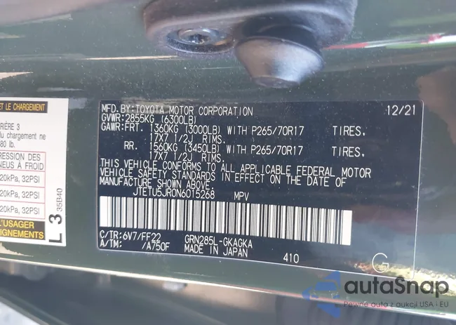 JTETU5JR0N6015268: 44208280