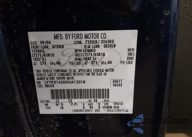 1FTPX14505NA12018: 44208368