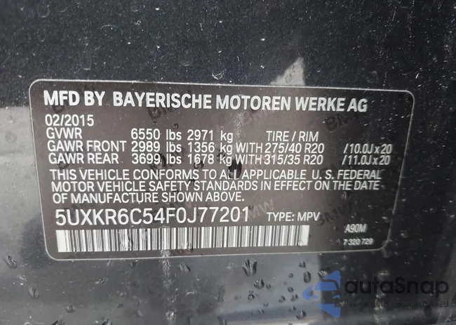 5UXKR6C54F0J77201: 44209442