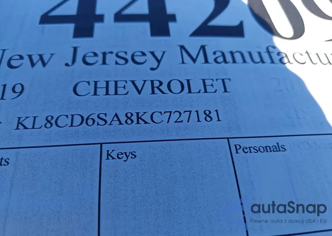 KL8CD6SA8KC727181: 44209461