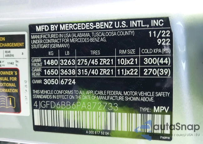 4JGFD6BB6PA872733: 44209497