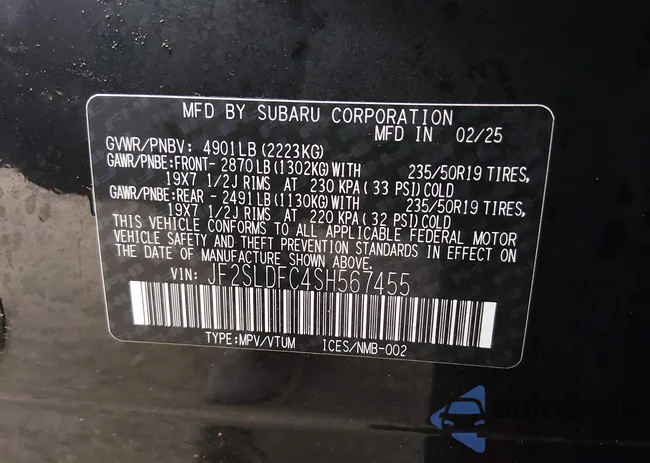 JF2SLDFC4SH567455: 44209524