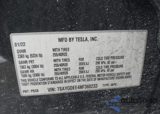 7SAYGDEE4NF360233: 44209587