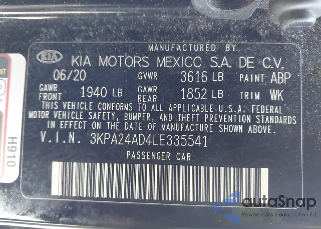 3KPA24AD4LE335541: 44209628