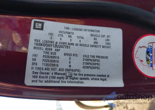 1G6KD54Y12U247701: 44209635