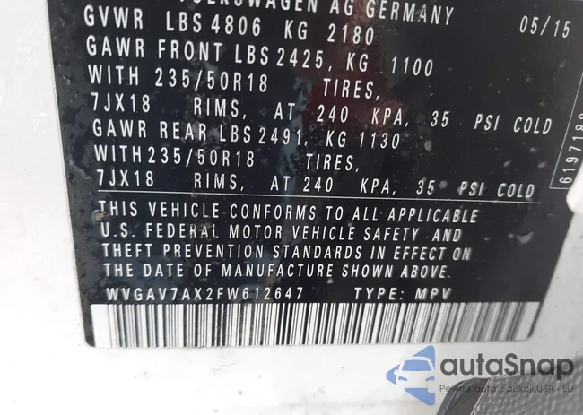 WVGAV7AX2FW612647: 44209652