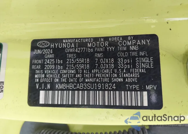 KM8HBCAB3SU191824: 44209660