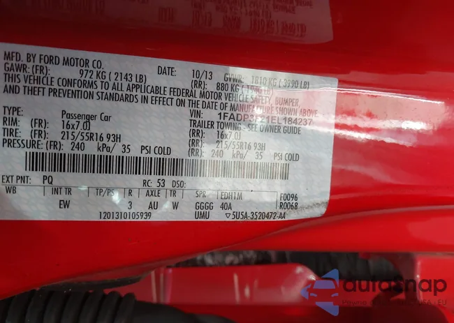 1FADP3F21EL184237: 44209675