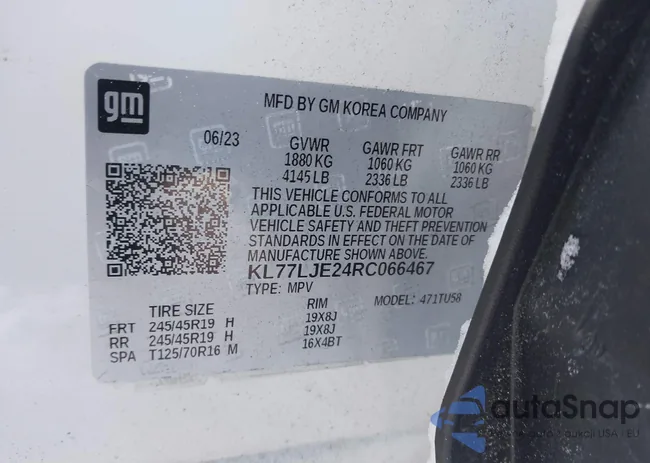 KL77LJE24RC066467: 44209767