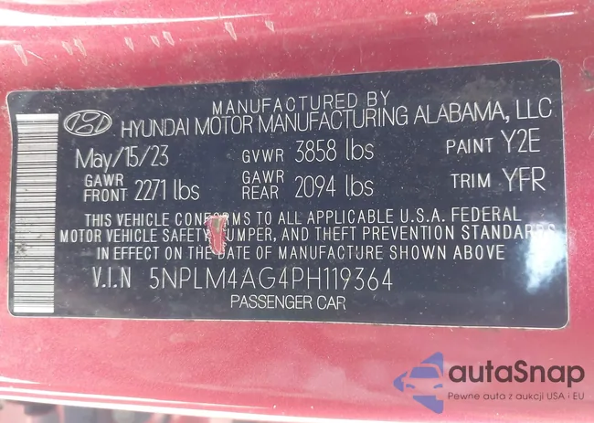 5NPLM4AG4PH119364: 44209903