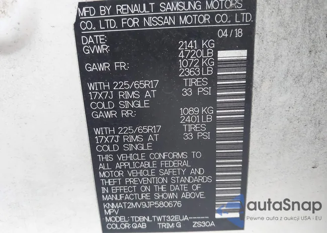 KNMAT2MV9JP580676: 44209958