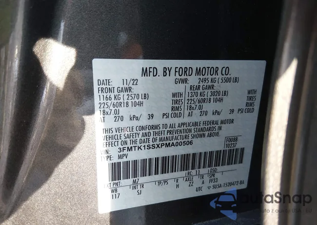 3FMTK1SSXPMA00506: 44209970