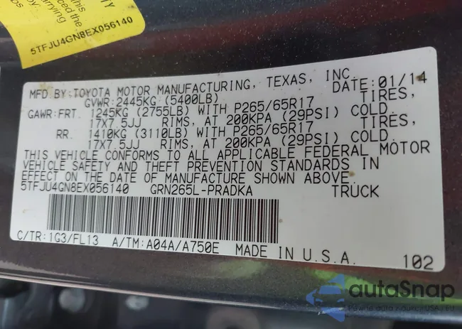 5TFJU4GN8EX056140: 44208989