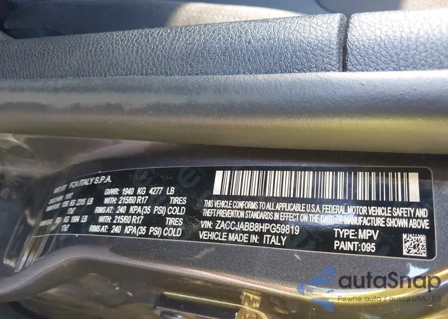 ZACCJABB8HPG59819: 44209075