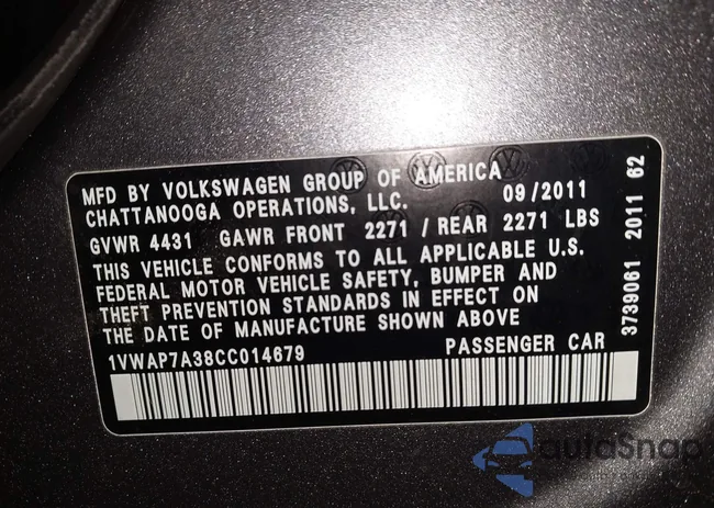 1VWAP7A38CC014679: 44209092
