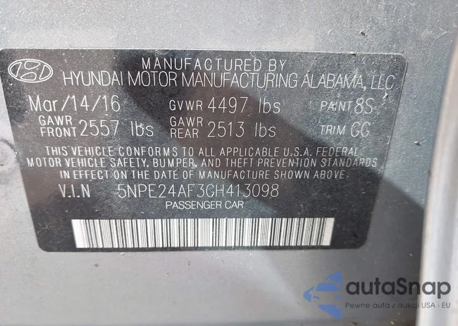 5NPE24AF3GH413098: 44209129