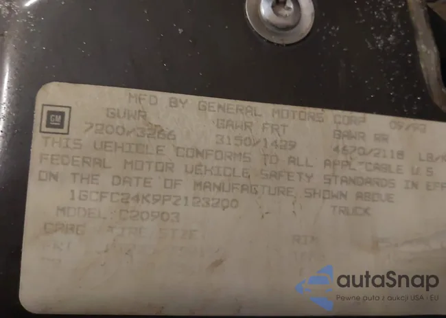 1GCFC24K9PZ123200: 44209131