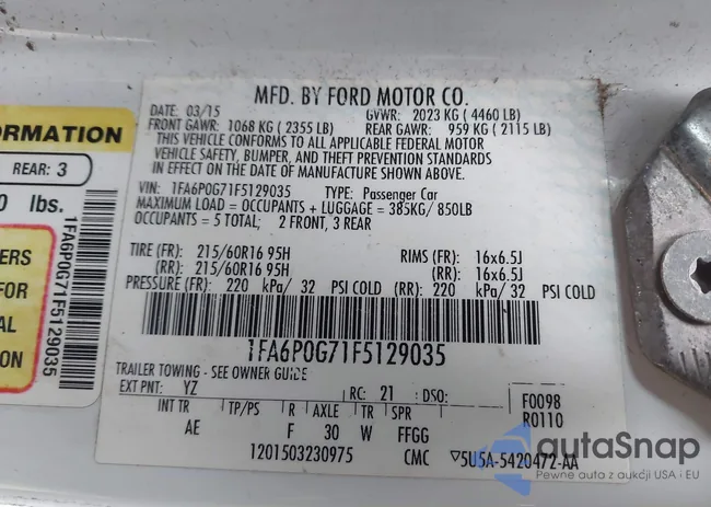 1FA6P0G71F5129035: 44209147