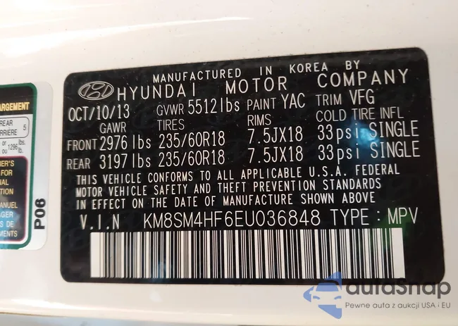 KM8SM4HF6EU036848: 44209184