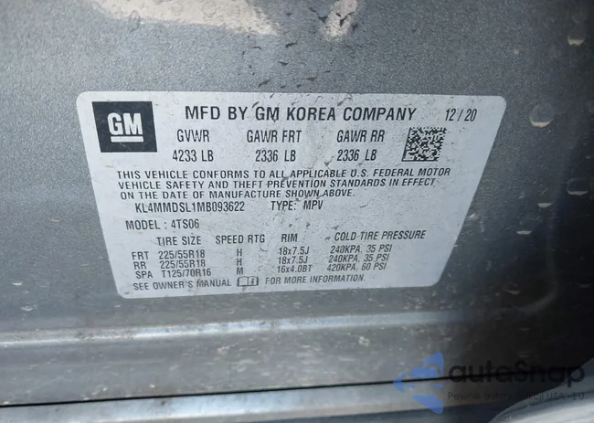 KL4MMDSL1MB093622: 44209245