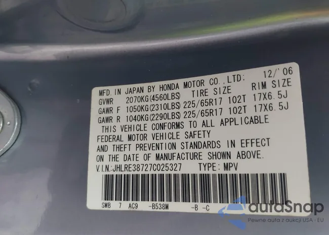 JHLRE38727C025327: 44209242